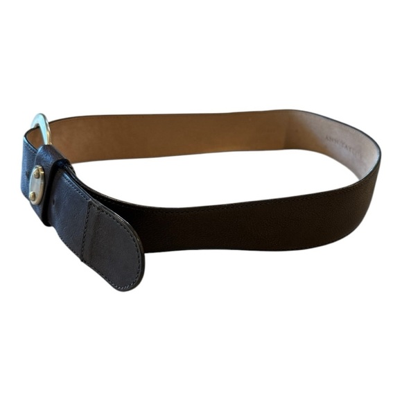 Ann Taylor D-Ring Buckle Genuine Leather Brown Trouser Belt Size Medium - Picture 8 of 13